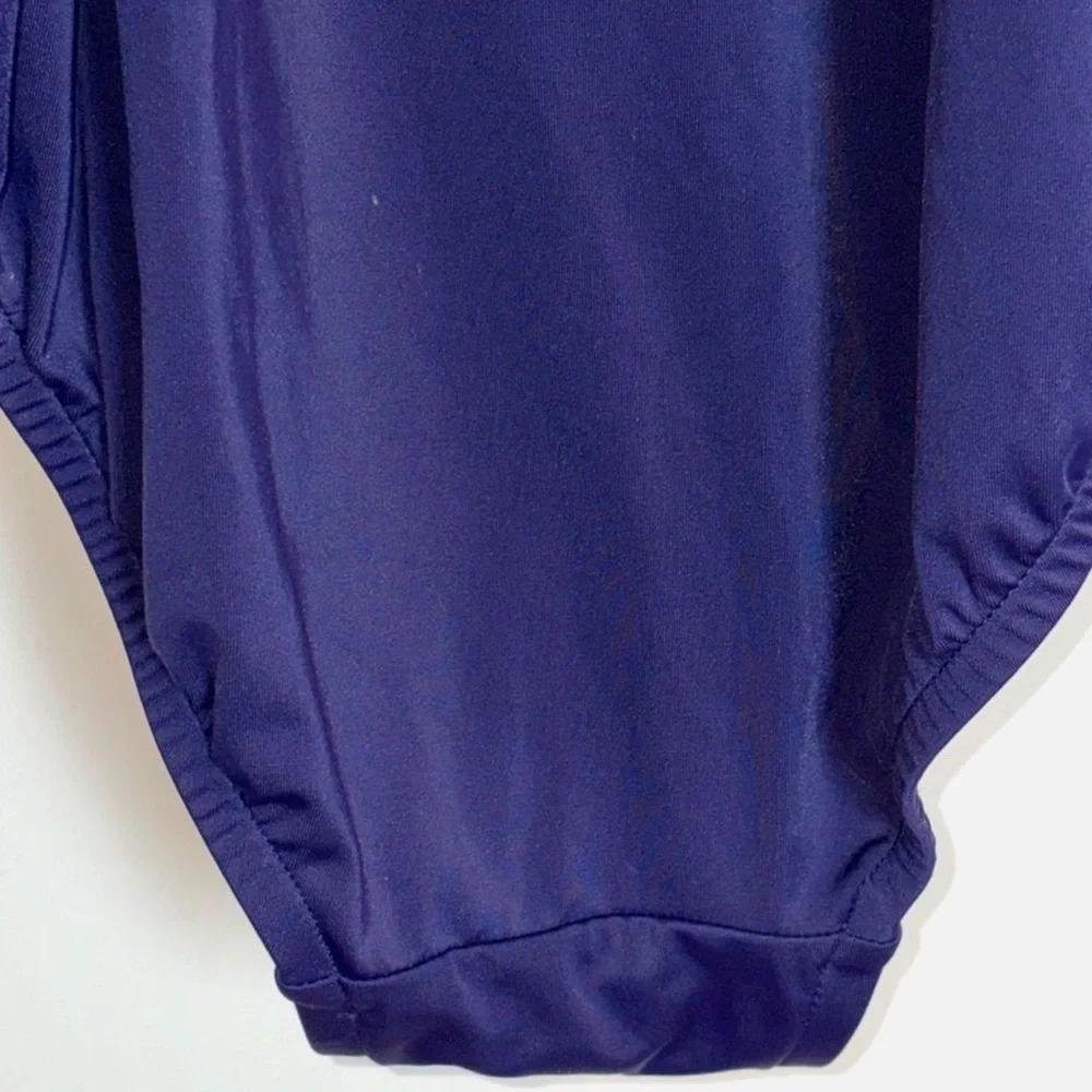 Swimsuits For All Size 28 Plus Floral Swim Dress Tummy Control Navy